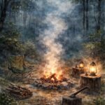 焚き火の煙が多いのは