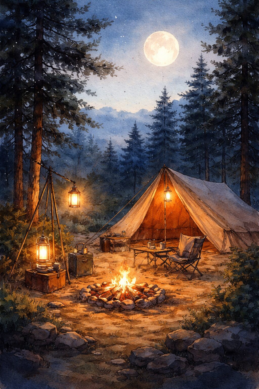 ランタンは白色それとも暖色