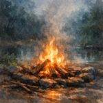 焚き火と湿度の関係