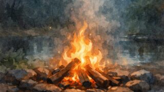 焚き火と湿度の関係