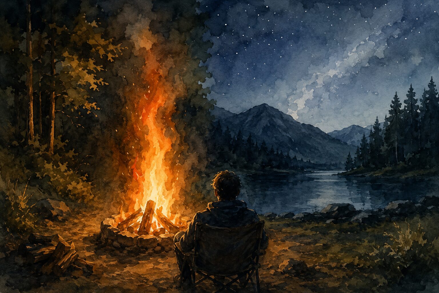火の高さは“夜の境界線”を動かす